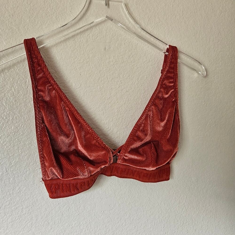 Victoria Secret Pink Bralette Medium Sunbrunt Orange